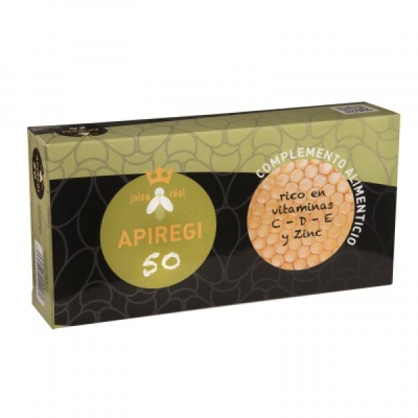 Apiregi-50 (jalea real + vitaminas + minerales) ampolla bebible 24x10 ml