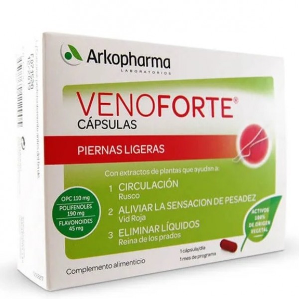 Venoforte Piernas Ligeras 30 Caps