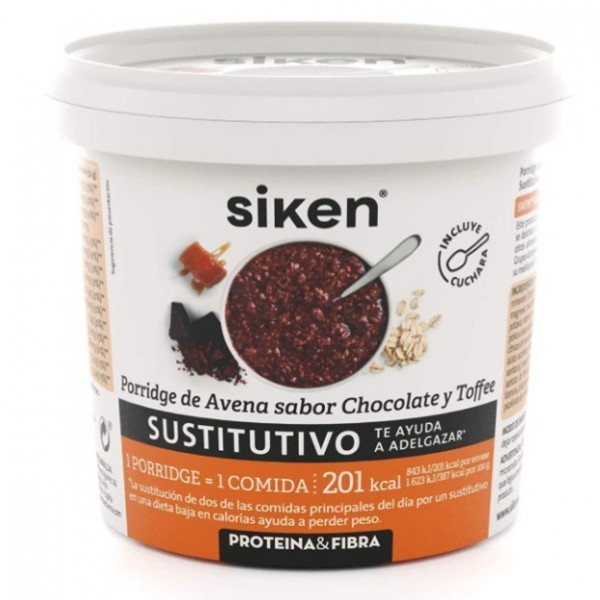 Siken Proteina&fibra Porridge Chocolate Y Toffee 52 g