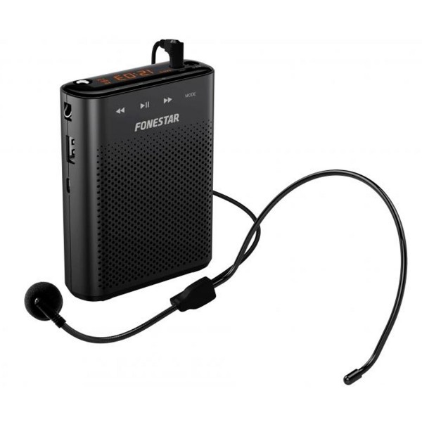 Fonestar alta-voz-30 amplificador portátil para cintura con micrófono y grabador usb/microsd/mp3
