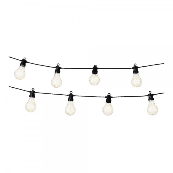 Guirnalda bombillas vintage exterior 14,5m 20 leds ip44 luz calida lumineo
