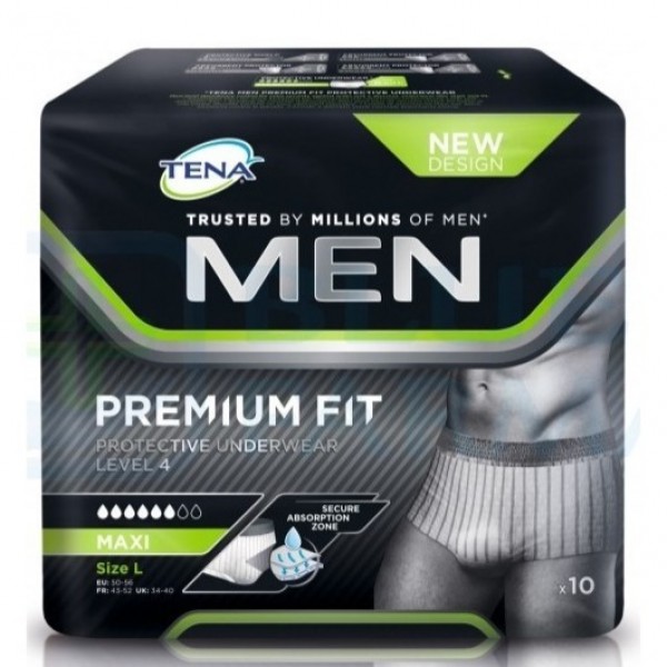 Tena Men Premium Fit Level 4 L/xl 10 Uds