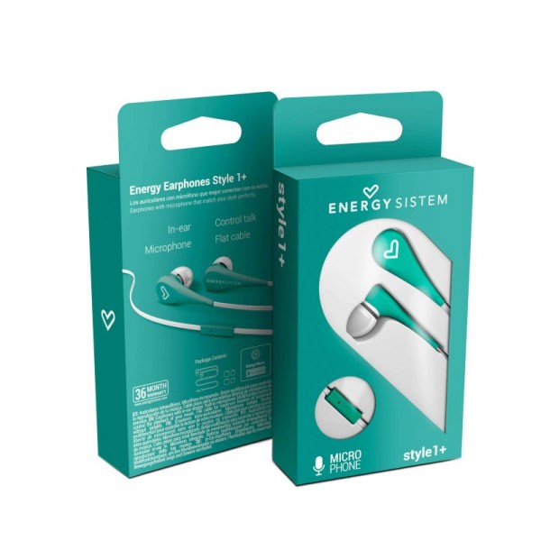Energy sistem auricular intrauditivo style 1 menta Energy sistem auricular intrauditivo style 1 menta