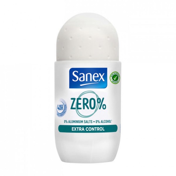 Sanex zero desodorante roll-on extra control 50ml