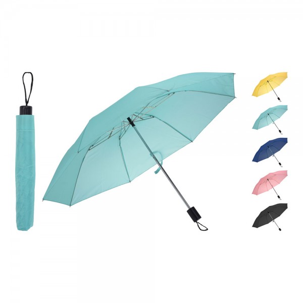 Mini paraguas 53cm colores pastel surtidos