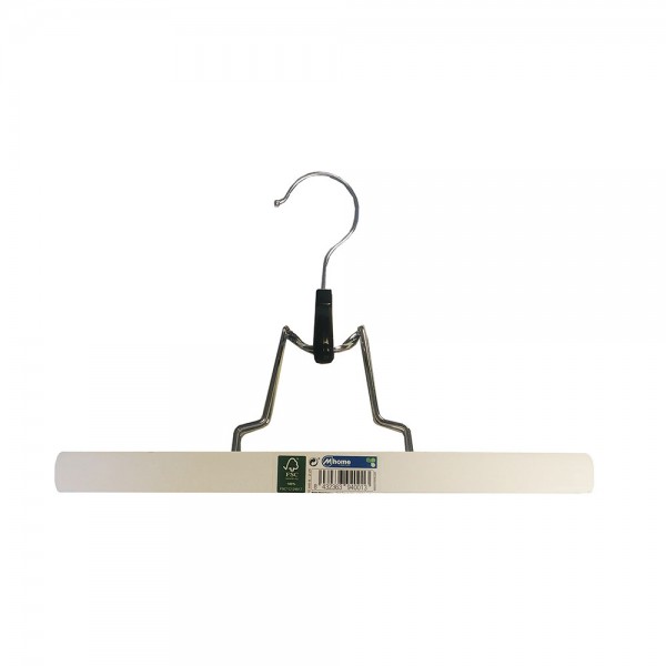 Percha de madera blanca ecológica fsc 25 x 2 x 16 cm Percha de madera blanca ecológica fsc 25 x 2 x 16 cm