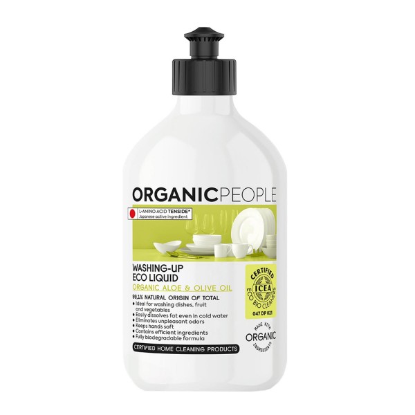 Organic people organic aloe & olive oil washing-up eco liquid 200ml