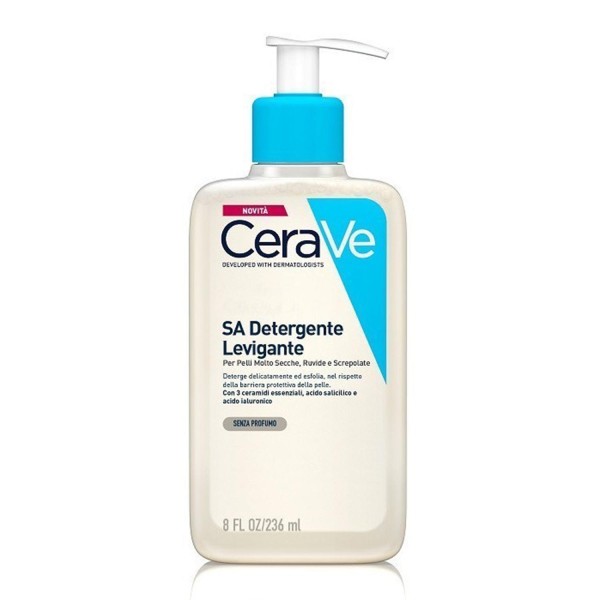 Cerave piel seca rugosa irregular detergente anti-rugosidad sa sin perfume 236ml