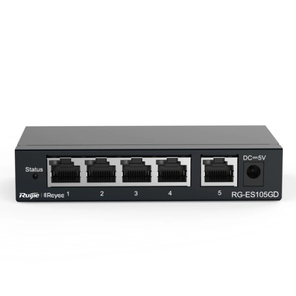 Reyee rg-es105gd switch 5xgb rj45 steel case