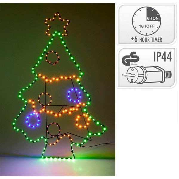 Figura led árbol de navidad 201 led 80 cm